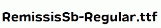 RemissisSb-Regular.ttf