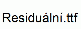 Residuální.ttf