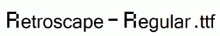 Retroscape-Regular.ttf