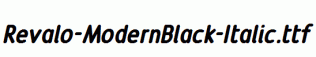 Revalo-ModernBlack-Italic.ttf
