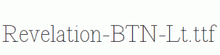 Revelation-BTN-Lt.ttf