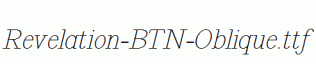 Revelation-BTN-Oblique.ttf