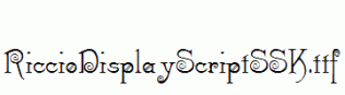 RiccioDisplayScriptSSK.ttf