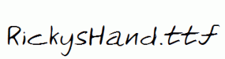 RickysHand.ttf