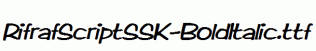 RifrafScriptSSK-BoldItalic.ttf