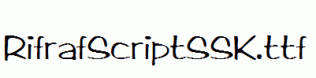 RifrafScriptSSK.ttf