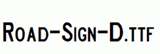 Road-Sign-D.ttf