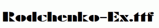 Rodchenko-Ex.ttf