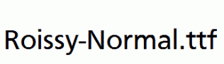 Roissy-Normal.ttf