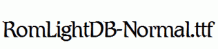 RomLightDB-Normal.ttf