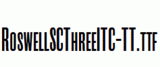 RoswellSCThreeITC-TT.ttf