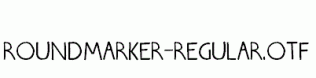 Roundmarker-Regular.otf