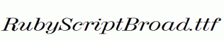 RubyScriptBroad.ttf