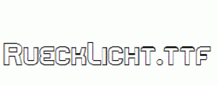 RueckLicht.ttf