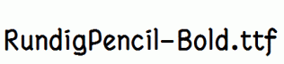 RundigPencil-Bold.ttf