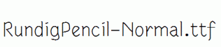 RundigPencil-Normal.ttf