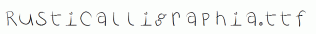 RustiCalligraphia.ttf