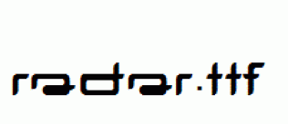 radar.ttf