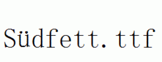 Südfett.ttf