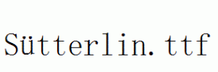 Sütterlin.ttf