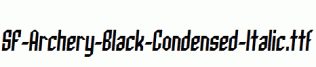 SF-Archery-Black-Condensed-Italic.ttf