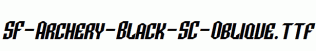 SF-Archery-Black-SC-Oblique.ttf