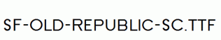 SF-Old-Republic-SC.ttf