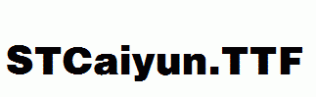STCaiyun.ttf