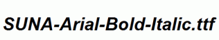 SUNA-Arial-Bold-Italic.ttf