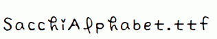 SacchiAlphabet.ttf