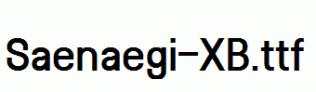 Saenaegi-XB.ttf