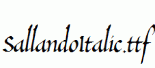 SallandoItalic.ttf