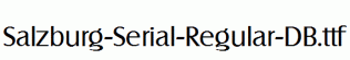 Salzburg-Serial-Regular-DB.ttf