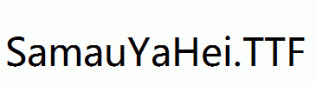 SamauYaHei.ttf