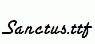 Sanctus.ttf