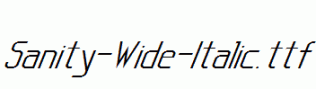 Sanity-Wide-Italic.ttf