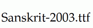 Sanskrit-2003.ttf