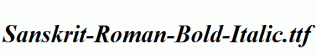 Sanskrit-Roman-Bold-Italic.ttf
