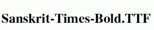 Sanskrit-Times-Bold.ttf