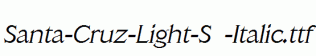 Santa-Cruz-Light-SF-Italic.ttf
