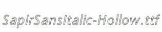 SapirSansItalic-Hollow.ttf