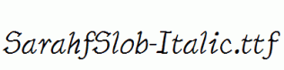 SarahfSlob-Italic.ttf