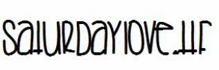SaturdayLove.ttf