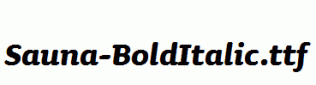Sauna-BoldItalic.ttf