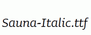 Sauna-Italic.ttf