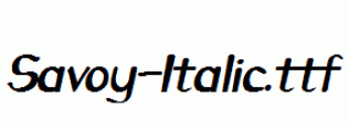 Savoy-Italic.ttf