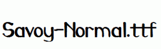 Savoy-Normal.ttf