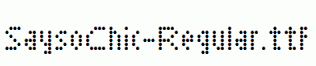 SaysoChic-Regular.ttf