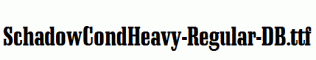 SchadowCondHeavy-Regular-DB.ttf