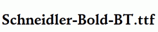Schneidler-Bold-BT.ttf